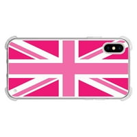 Cellet TPU Proguard Case עם דגל בריטניה עבור Apple iPhone XS & x