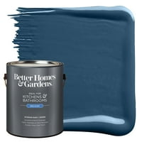 Better Homes & Gardens צבע פנים ופריימר, כחול אינדיגו הידיים, גלון, חצי מבריק