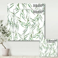 עיצוב 'עלים ירוקים טרופיים על לבן בקיץ טיימס II' הדפס אמנות קיר קיר טרופי