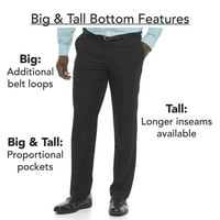 לי: מכנסיים קדמיים שטוחים גדולים וגבוהים של גברים