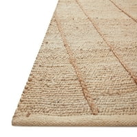 Loloi II Collection Collection Bod- שנהב שטיח אזור טבעי, גיאומטרי 2'-0 5'-0