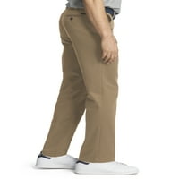 מכנסיים קדמיים שטוחים בכושר דק צ ' ינו האמריקאי לגברים