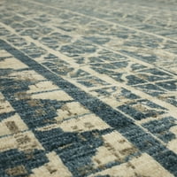 בית מוהוק ווילטון ארוג שטיח אזור מקורה, כחול, 3 '5'