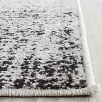 Adirondack Kiersten תקציר דהוי שטיח רץ, שחור כסף, 2'6 22 '