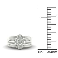 1 10CT TDW Diamond S Sterling Marquise Marquise Shape Stuck