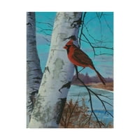 סימן מסחרי אמנות 'ציור לאמנות בד ציפור אדומה' מאת רוסט פרנטנר