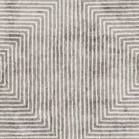 אורגים אמנותיים קסטב אפור בהיר מודרני 12 '15' שטיח אזור