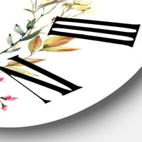 שעון קיר חווה של עיצוב 'דבורה בפרחי בר'