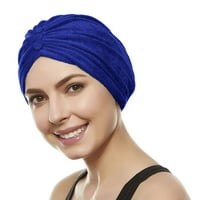 Beemo Terry Soft Terry Turban Head Cuct כובעים לנקבה בוגרת - כחול מלכותי