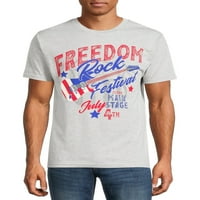 פטריוטי 4 ביולי גברים של וגדול גברים של חופש חולצות, 2-חבילה
