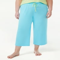 מכנסי שינה קצוצים של ג'ויספון סרוגים, גדלים עד 3x