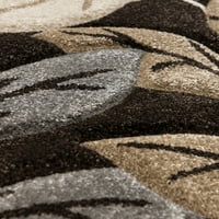 ארצות אורגים מרידי חמיד טבע חום ארוג פוליפרופילן אזור שטיח
