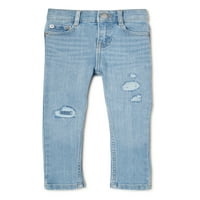 ג'ינס כושר סקיני פלא-אומה של פלאים פעוטות בנות, בגודל 2T-5T