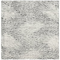 השטיח האזור הפרחוני של אבוני אבוט, שנהב שחור, 3 '5'