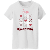 America America Graphic's Valentine חג האהבה ורוד אהבה קולקציית חולצת טריקו גרפית לנשים