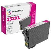 מחלפת מיוצרת מחדש עבור מחסנית Epson T252xl T XL HY Magenta לשימוש בכוח העבודה של Epson WF 3620, 3640,