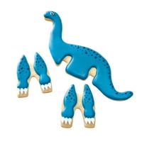 שיקגו מטאלי בן 13 חלקים דינוזאור תלת-ממדי וקוטרי עוגיות חד קרן
