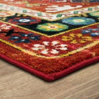 שטיחים קארסטנים מוזמביק אדום 5 '8' שטיח אזור