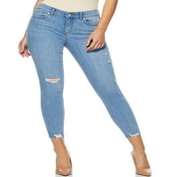 מכנסי ג'ינס של סופיה מאת סופיה ורגרה ולנטינה אמצע עליונה קרעה ג'ינס רזה