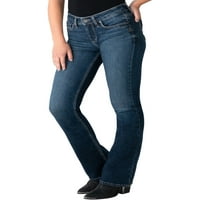 סילבר ג'ינס ושות 'סוקי סוקי אמצע עלייה דק ג'ינס, מידות המותניים 24-36