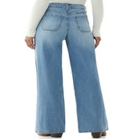 לנקות מכנסי ג'ינס רחבים לנשים